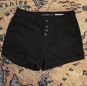 Blackheart High-Waisted Black Shorts